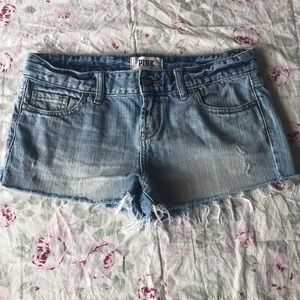EUC PINK by Victoria’s Secret Denim Cut-Off Shorts